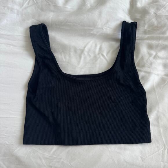 Set Active Square Neck Sports Bra Black Women’s Size M - Picture 4 of 5